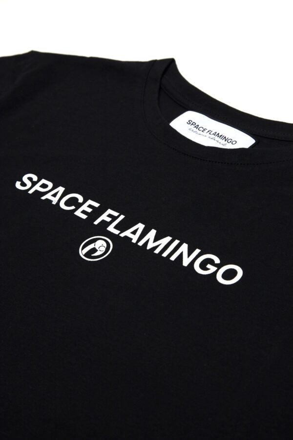 Outlet camiseta negra Space Flamingo